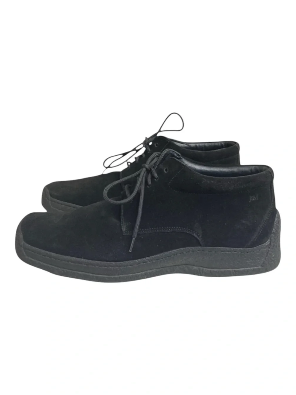 Johnston & Murphy ❁ Suede Lace Up Chukka Ankle Boots Handcrafted Shoe ❁ Black 11